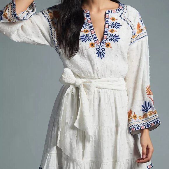 Anthropologie Embroidered Deco Dress - Picture 2 of 9